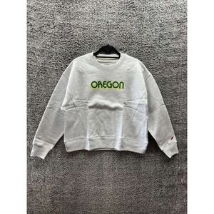 NWT‎ League Collegiate Wear Oregon Ducks Boxy Crew Sweatshirt Ash Womens Size M